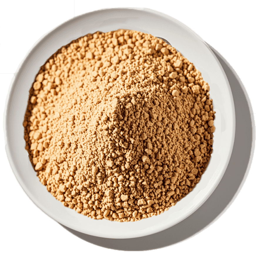 A plate of herbal extract granules